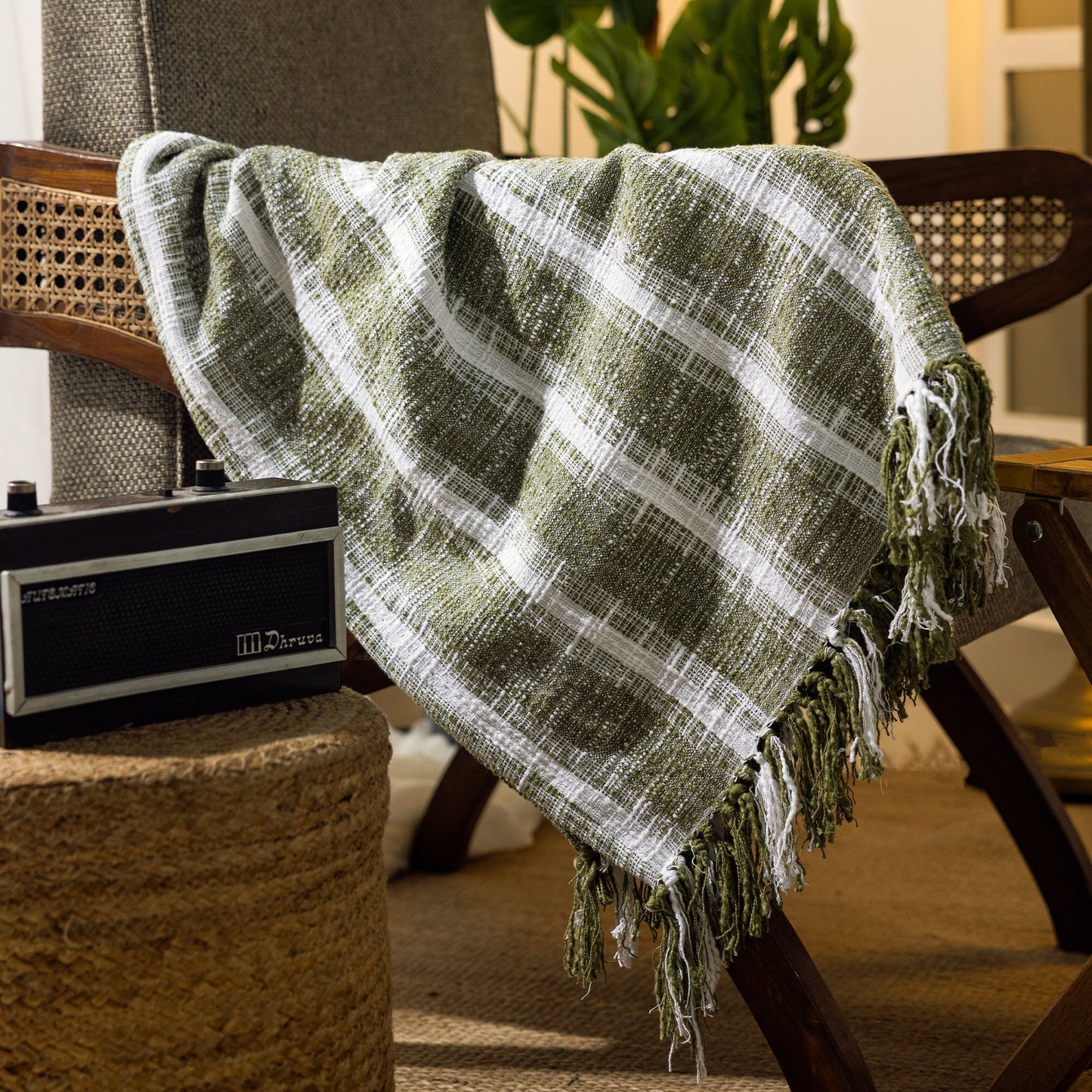 Yarn Dyed Throw Blanket