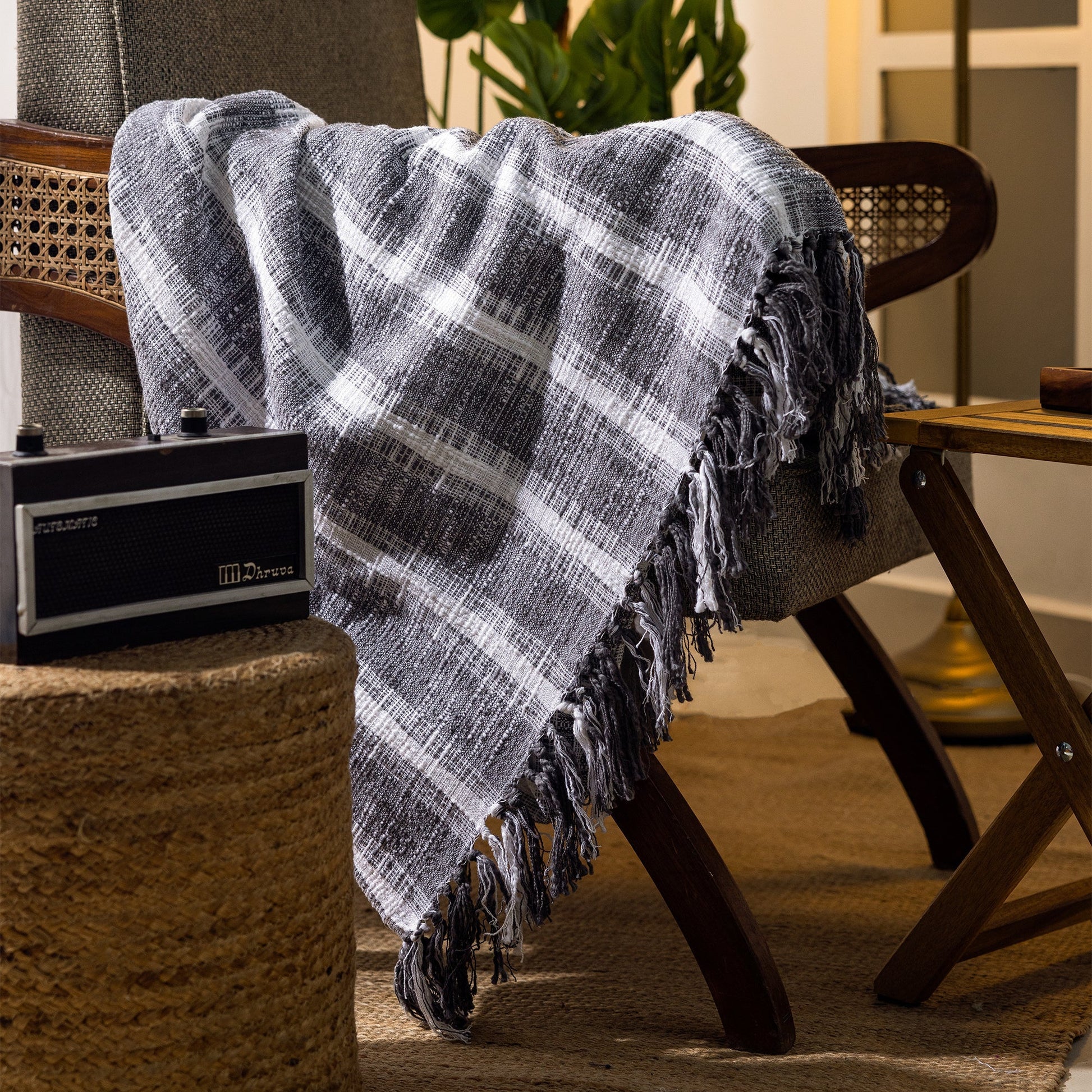 Yarn Dyed Throw Blanket